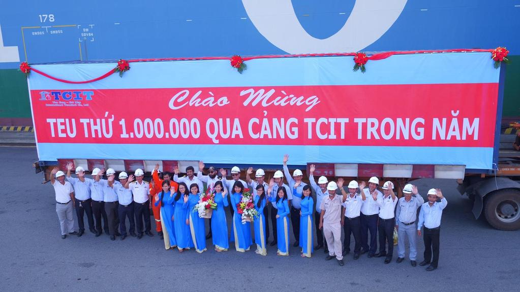 Welcoming the 1,000,000 th TEU at
