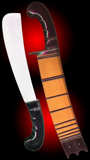 The Golok is a traditional knife of Indonesia. Golok Kelapa Firstly, you can't get one like mine any more. Now the handle shape is different.
