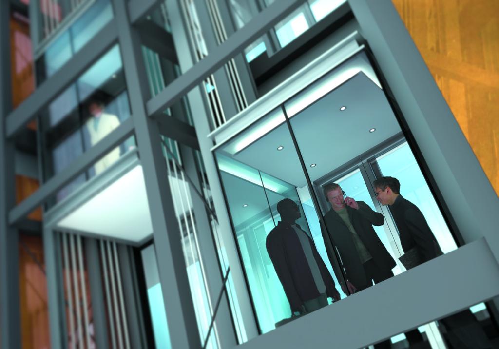 Each tower reception has two high speed glass elevators which serve the corporate and executive suites.