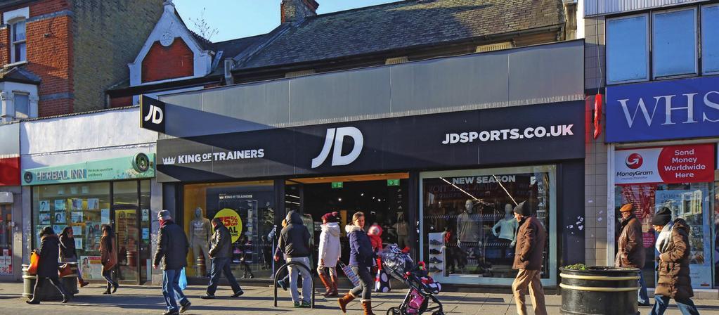 INVESTMENT CONSIDERATIONS PROPOSAL Located in East Ham in the London Borough of Newham The ground floor retail unit is let to the 5A1 covenant of JD Sports Fashion PLC for 10 years certain with no