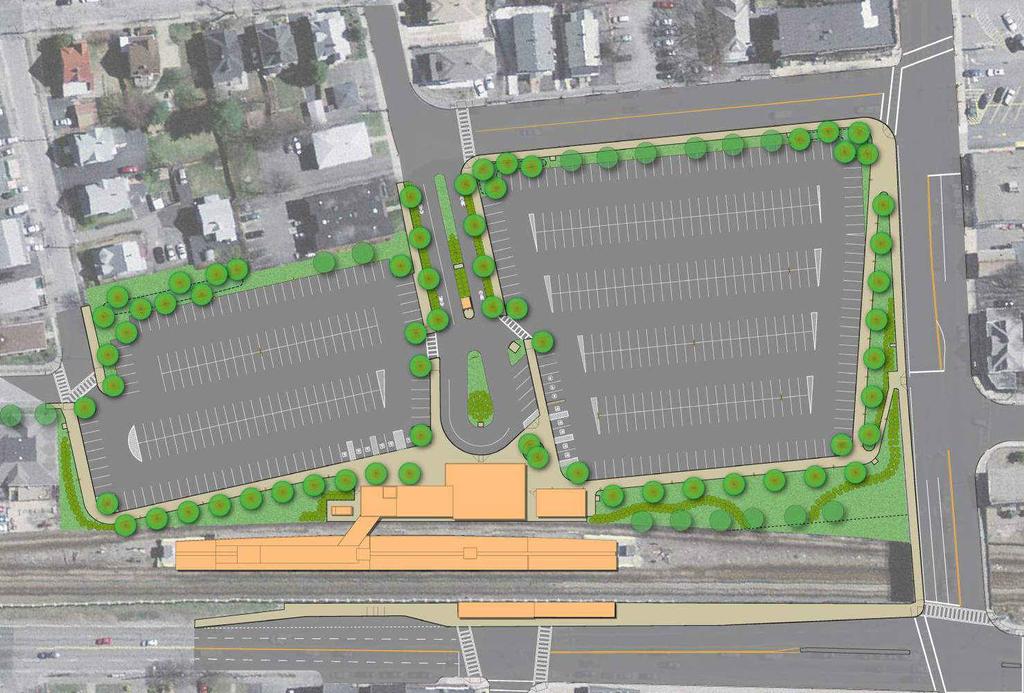 4 2 MBTA WOLLASTON - STATION IMPROVEMENTS PUBLIC MEETING - JANUARY 14, 2016 SITE LAYOUT Separate pedestrians WAYLAND ST WOODBINE ST 2 GREENWOOD AVE 23 and bicyclists from the parking Plan for