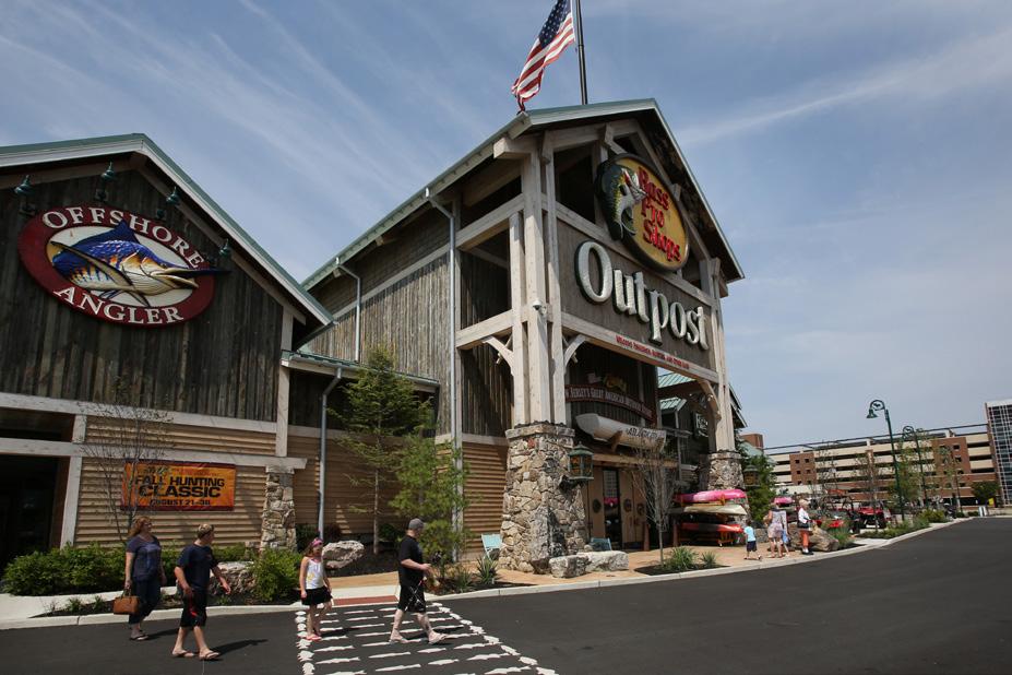 Throughout Atlantic City Bass Pro Shops 30 N Christopher Columbus Blvd Fishing gear, beachwear, and a large