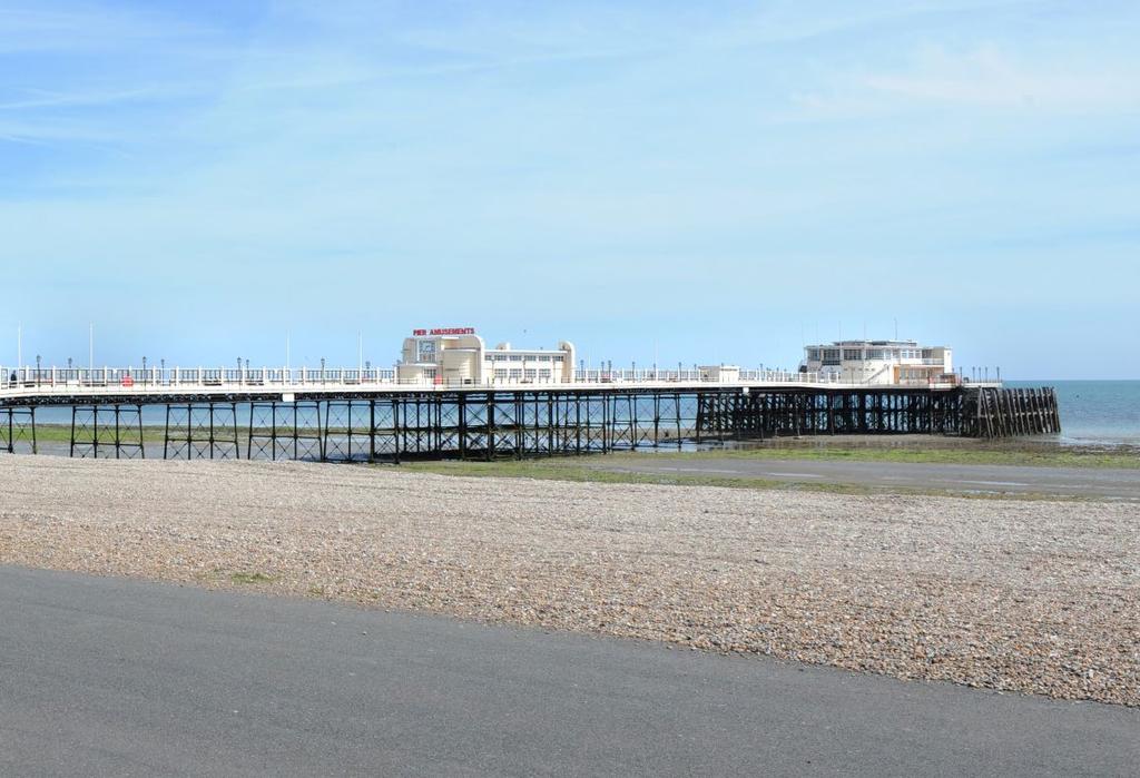 Location LONDON Worthing is the largest town in West Sussex, strategically located on the south coast, 55 miles (88.5 km) south west of London and 10 miles (16 km) west of Brighton.