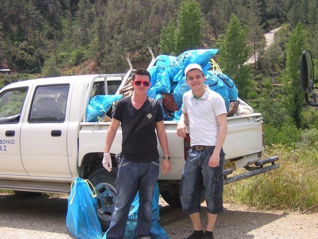 Waste reduction, Cyprus 100 BAGS OF RUBBISH COLLECTED AND
