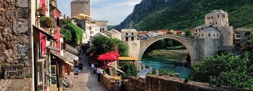 9 days Bosnia & Herzegovina Sarajevo, Kraljeva Sutjeska, Zenica, Vranduk, Travnik, Jajce, Foca, Visegrad, Mostar, Blagaj, Radimlja, Pocitelj Mostar Visegrad to cross on foot Sinan s bridge from the