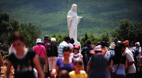 Medjugorje is a town located in the Herzegovina region of the western Bosnia and Herzegovina, around 25 km (16 mi) southwest of Mostar and close to the border of Croatia.