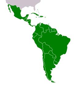 Central America comprises the republics that occupy the strip of mainland between Mexico and South America: