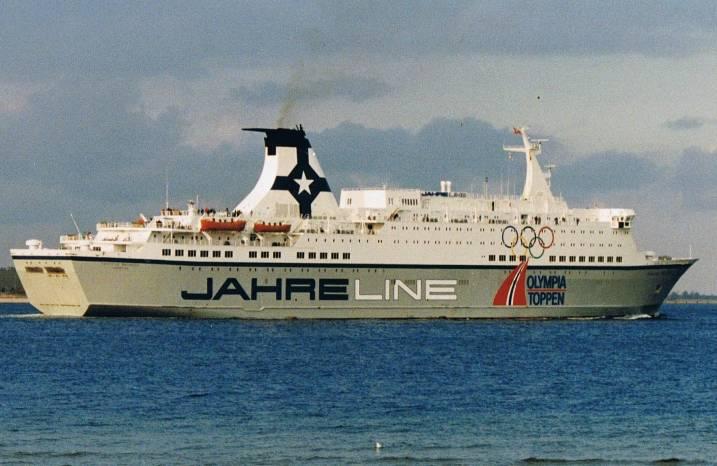Launched as the Norwegian ferry Prinsesse Ragnhild for the Jahre Line, She was transferred to the Color Line in 1990 and lengthened by 35,25 meters in 1991-1992 by Astilleros Espanoles, in Cadiz.