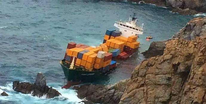 Container ship After grounding, scrapping nearby or far away?