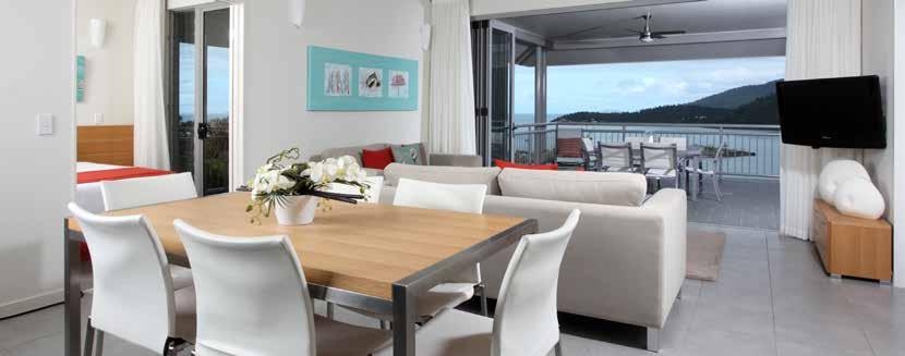 Accommodation Each of the stylish one, two and three bedroom spa apartments boast distinctly individual