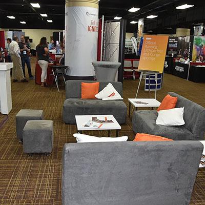 Expo Lounge Sponsor $20,000 Premium space located in the center of the expo Lounge space is 20 x 50 Opportunity for custom branding (additional costs may