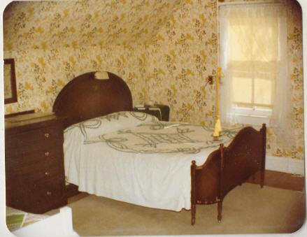 When we were younger, all three of us slept here together. The photo below shows the second bed in the boys' bedroom.