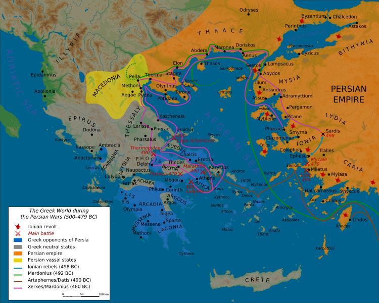 PERSIAN WARS: Why? Effects? Delian League 479 BCE Herodotus?