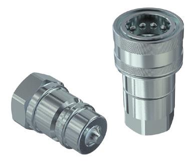 Standard couplings with poppet valve. Faster interchangeability (except size 12,5). Standard couplings for general purpose applications with poppet valve shut-off system.