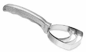stainless hook #8403 Small 4 3/4 overall length #8405 Medium 5 1/2 overall length #8407 Large 6 3/4 overall length Block Scraper