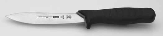 KNIVES Comfort Grip The Comfort Grip knives have ergonomically designed black handles for less hand/wrist stress and are made of a soft, slip resistant material with rounded ribs for better control.