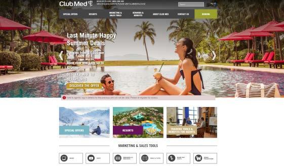 au Easy Club Med Online booking tool To