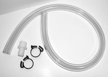 Accessories Condensate Hose Trap / Kits and Other Accessories Available as a long clear plastic hose with the necessary clamps and a MPT hose fitting for connection to the FPT field piping.