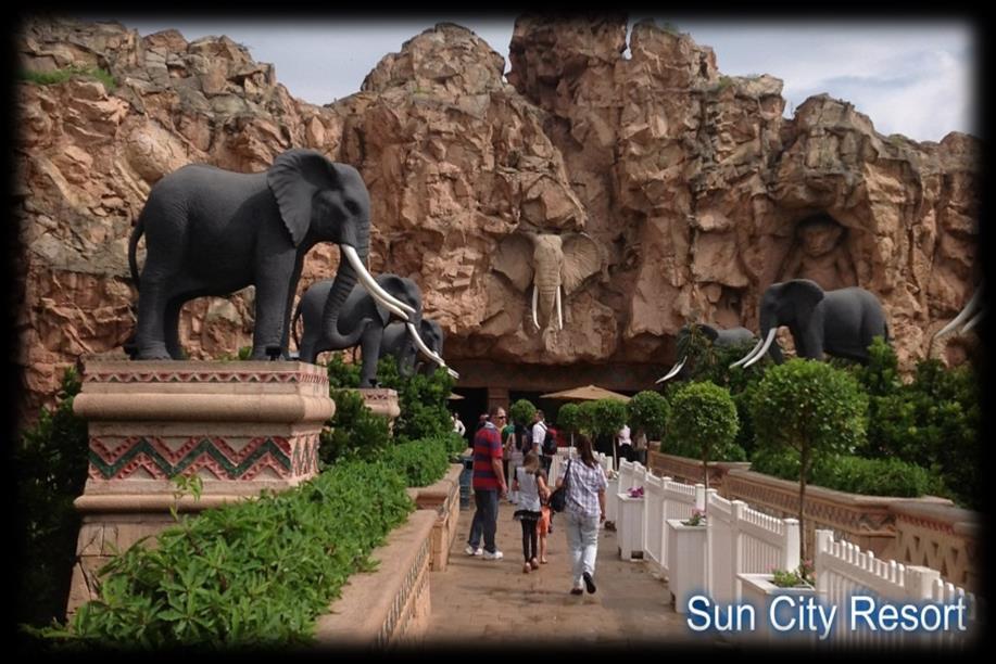 Sun City is set on an amazing complex of 4 separate theme hotels.