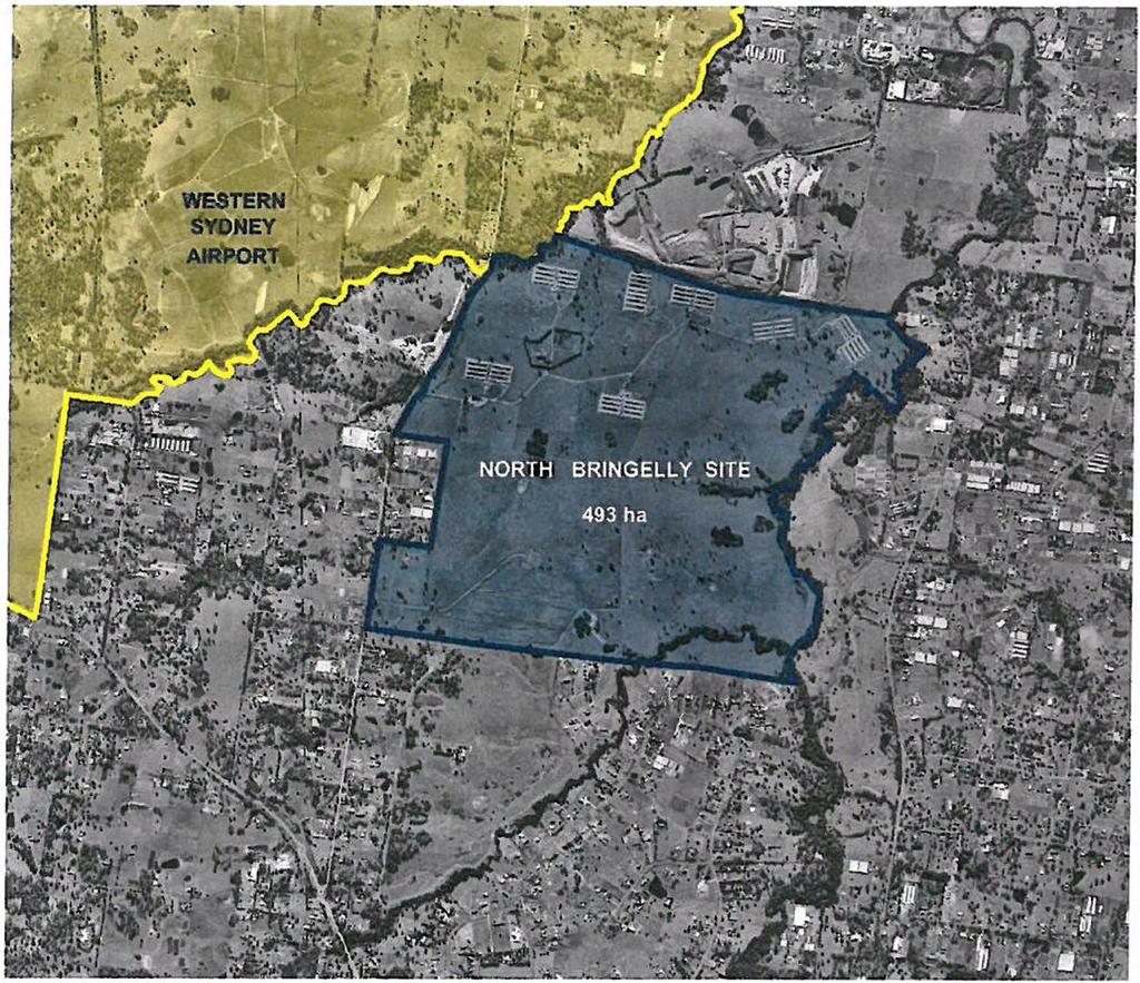 2 North Bringelly is shown in Figure 1 below. The scale of the landholding is unique, with surrounding lands largely containing small semi-rural lots.