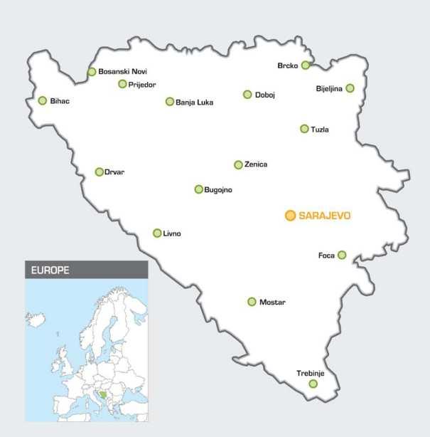 MAPs sector in Bosnia and Herzegovina CEDDEM Decembre 2016 Bosnia & Herzegovina Official Name: Bosnia and Herzegovina (BH) Political system: Parliamentary democracy with a bicameral parliament; BH is