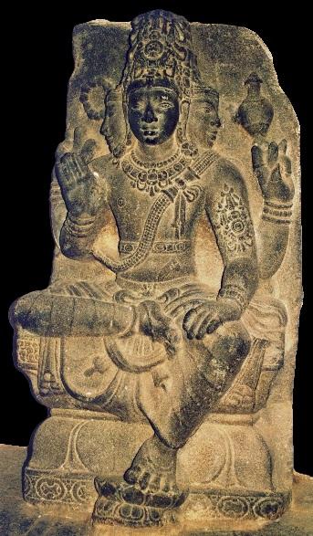 Već je bio označen metaforski mit iz Rgvede o iskonskom čovjeku Puruši, čije je tijelo bilo raskomadano (u biti žrtvovano) da bi stvorio svijet. U vedskom tekstu Śatapatha brāhmaṇa iz 8-6. st. pr. Kr.