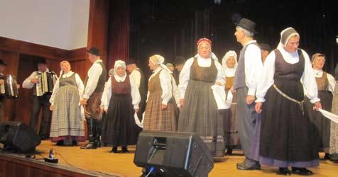 Običajno pripravijo koncert v oktobru in povabijo folkloriste iz raznih držav. Letos je bila to folklorna skupina iz Avstrije, D Liesingtaler. Njihovo društvo je bilo ustanovljeno leta 1933.