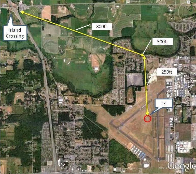 Tower will clear aircraft into these areas but pilots should be familiar with the traffic patterns established for the event. See the attached diagram.