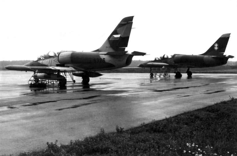 KOP lakūnai treniruočių skraidymų Pirmojoje aviacijos bazėje metu.
