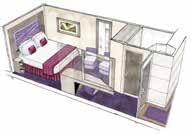 DELUXE SUITE BALCONY CABIN 88 Suites Suites (from 17 to 28 m 2 ) This