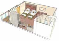 (26 m 2 ) 37 Interior (from 14 to 21 m 2 ) This type of accommodation is available in Balcony and Interior cabins (with Bella or Fantastica experiences) and in Ocean View