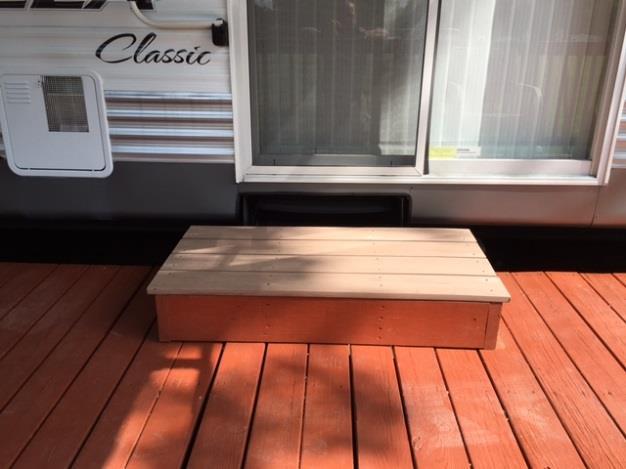 Paint will peel, which can be hazardous to the environment but you may stain your deck clear or light brown.
