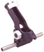 Chromed brass side mount rod holder, with rubber protector. 78 USD GS75117 Portacañas regulable. Fabricado en ABS negro.