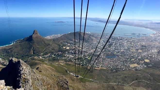 We experienced a gondola ride to the top of Table Mountain and walked along the 117,000-year-old rocks while enjoying panoramic views of Cape Town.