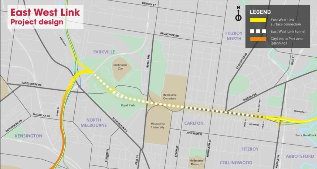 9 Melbourne s East West Link Project Source: East West Link Authority,