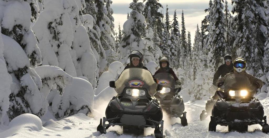 Winter Experiences Snowmobile Tours Guests will head into the