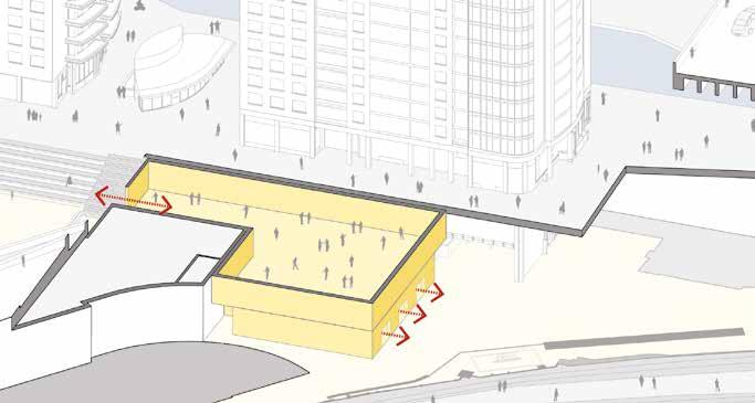 RELEASING HIDDEN SPACES Existing Paddington Central at Management Office 2 Connection to Sheldon Square amphitheatre