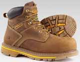 5ANBDK3-6114,15,16,17 114 STCP Work Boot CSA Grade 1 steel toe, comp. plate, ESR (Electric Shock Resistant) Tan leather upper w/pu padded collar. Extra wide toe box for wider fit.