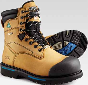 5ANADKAB08128QC 8128 STSP Waterproof Anti-Slip Work Boot Get the job done right with this work boot surrounded by a padded double row denier collar.