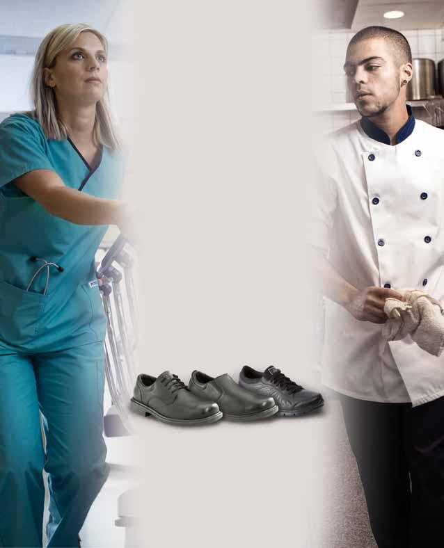 In the healthcare, hospitality industry, anti-slip footwear is a must have.