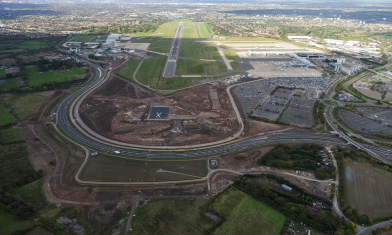 Runway Extension Latest With the diverted A45 now fully open, work on the runway extension itself is now progressing rapidly.