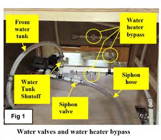 Section 8: Plumbing System 6. Finish filling the fresh water tank by pouring fresh water into the gravity fill inlet.