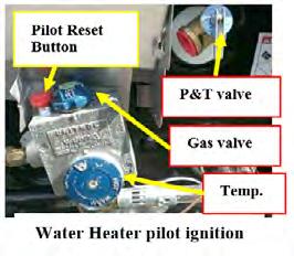 Section 8: Plumbing System Water heater-pilot light (if so equipped) This water heater is gas only with a pilot ignition.
