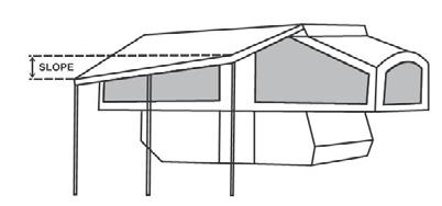 Section 4: Vehicle Operation Tent, Canopy and Screen Room The tent canvas is a mildew resistant fabric; however, this does not mean that it is mildew proof.