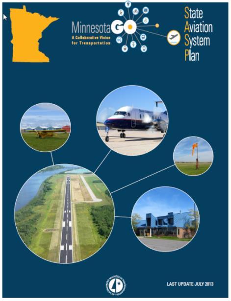Tracy Airport Master Plan 3.3.3 Minnesota State Aviation System Plan Studies The State of Minnesota produced an exhaustive statewide aviation system plan that was last updated in 2013.
