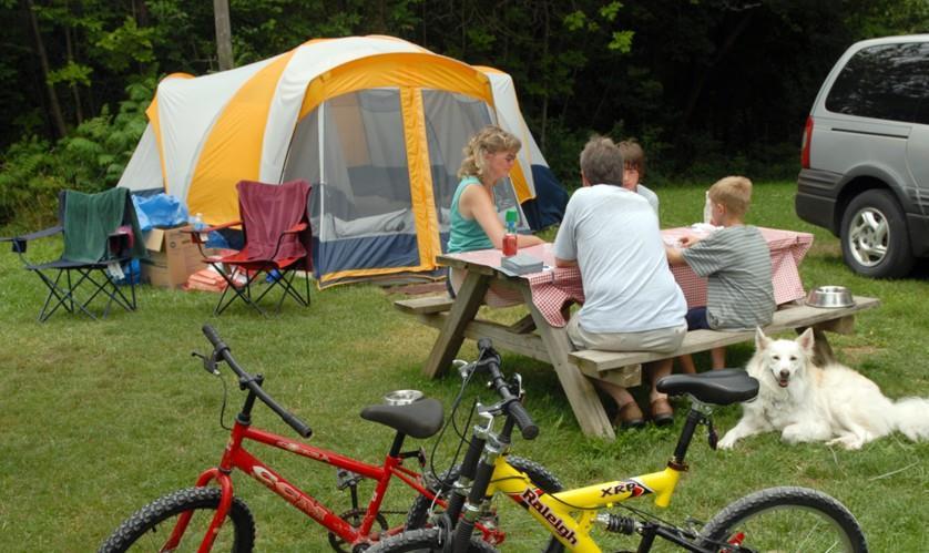 5. Where space permits, a maximum of 3 pieces of shelter equipment is allowed per campsite.