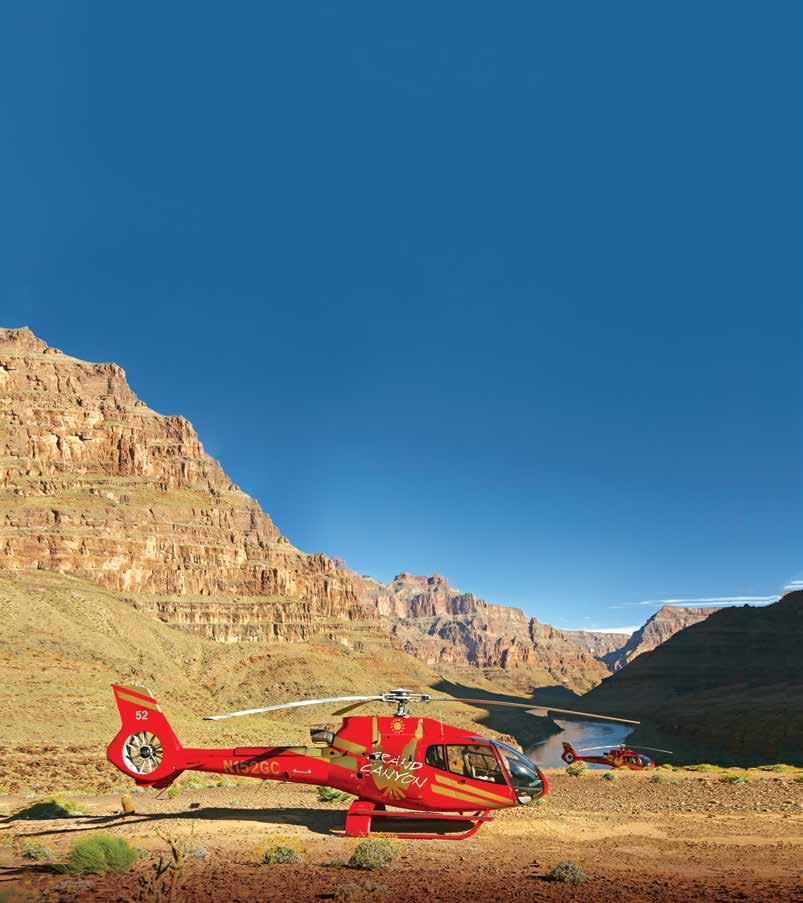 LAS VEGAS TO WEST RIM HELICOPTER LANDING TOURS GRAND CELEBRATION LANDING FROM $449 TOUR / PBW-4 Total tour time, hotel to hotel: approximately 4 4.