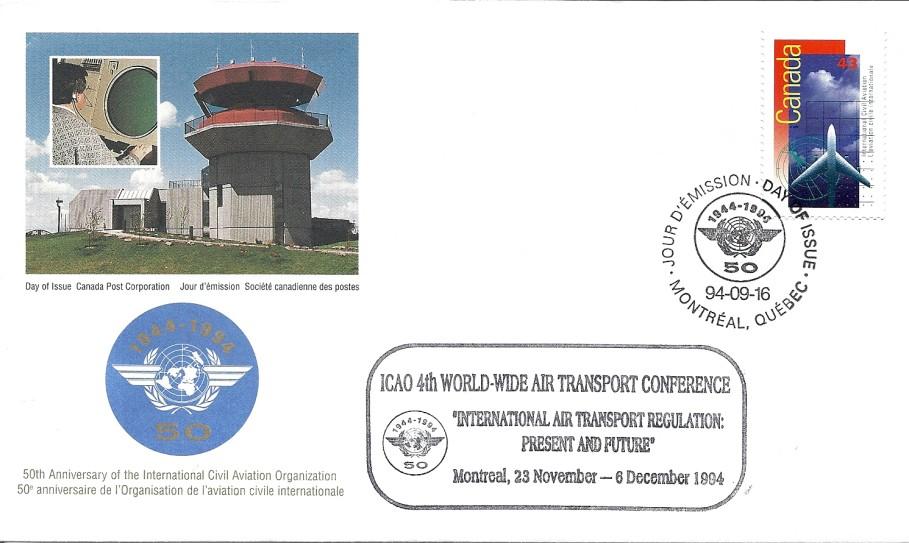 Montreal, 10-12 Nov. 1997 C1. H1. Obs. 10 Nov. 1997 First Day Cover, 16 Sep. 1994, with C1.