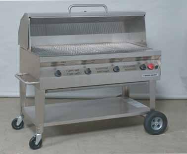 STANDARD FEATURES DESIGNED FOR THE PROFESSIONAL AND THE DISCERNING 304 Stainless Steel Cooking Grids Stainless Steel Thermometer Cool Handle 304 Tubular Stainless Steel Burners 304 Stainless Steel