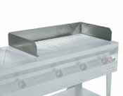 Steel Side Shelf c/w Sauce Tray Removable Stainless Steel Griddles 24